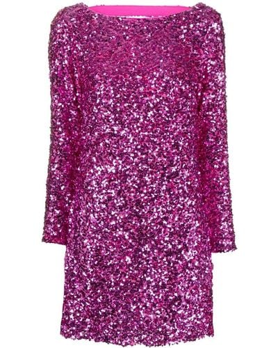 Sachin & Babi Cameron Sequin-embellished Mini Dress - Purple