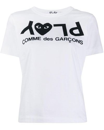 COMME DES GARÇONS PLAY T-shirt Met Logo - Wit