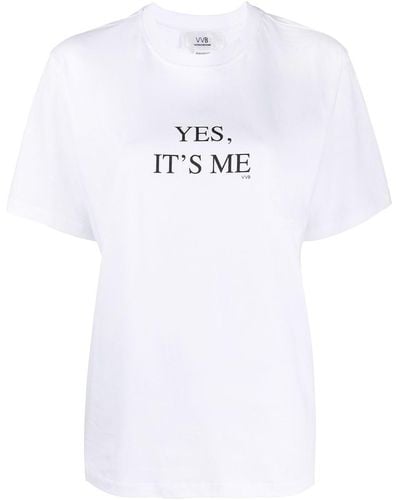 Victoria Beckham Yes, It's Me Crew Neck T-shirt - White