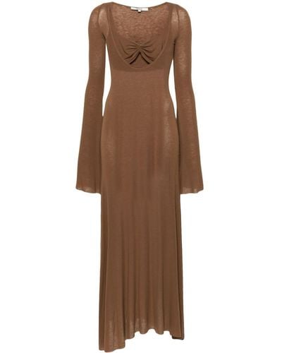 MANURI Nina Bralette Fine-knit Dress - Brown