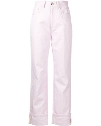 Nanushka Jeans Met Omgeslagen Pijpen - Roze