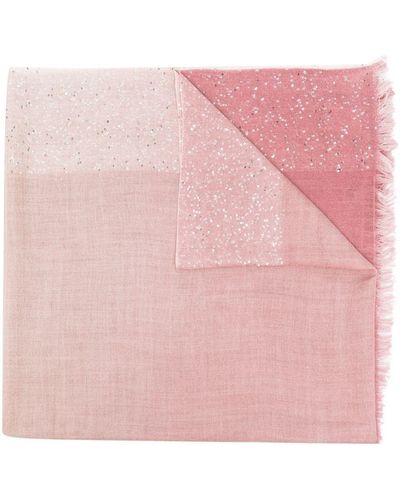 Faliero Sarti Sequin-embellished Detail Scarf - Pink