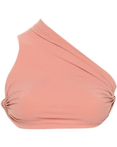 Rick Owens Twist-detail Bikini Top - Pink