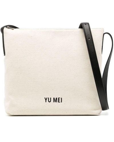 Yu Mei Braidy Canvas Crossbody Bag - Natural