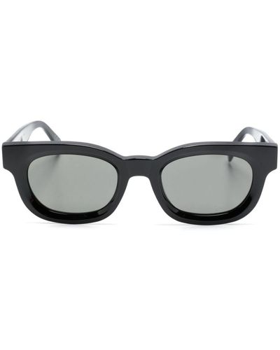 Retrosuperfuture Logo-detail Square-frame Sunglasses - Grey