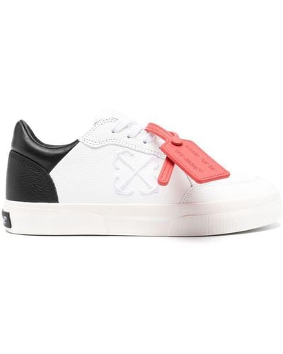 Off-White c/o Virgil Abloh New Low Vulcanized Leather Sneakers - Pink