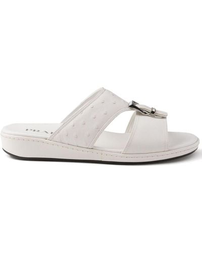 Prada Leather band sandals - Weiß