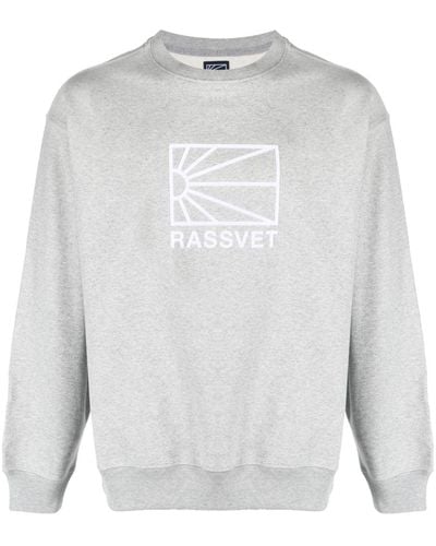 Rassvet (PACCBET) Logo-print Cotton Sweatshirt - White