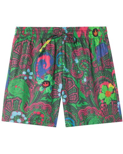AZ FACTORY Shorts con stampa paisley - Verde
