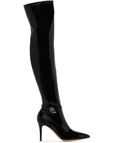 Gianvito Rossi Ribbon 85mm Thigh-high Boots - Black