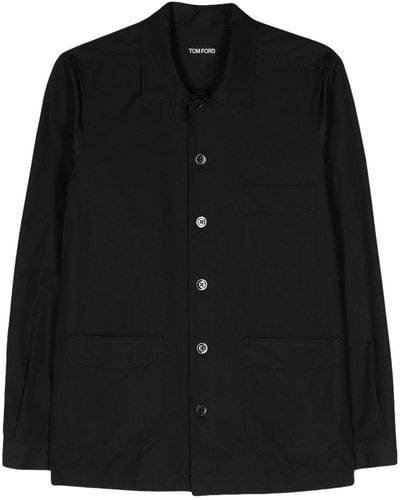 Tom Ford クラシックカラー シャツ - ブラック