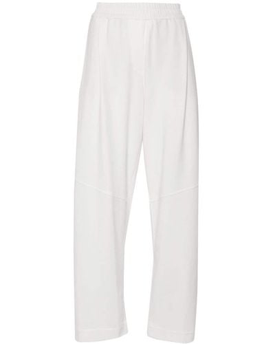 Brunello Cucinelli Elasticated-waistband Track Trousers - White