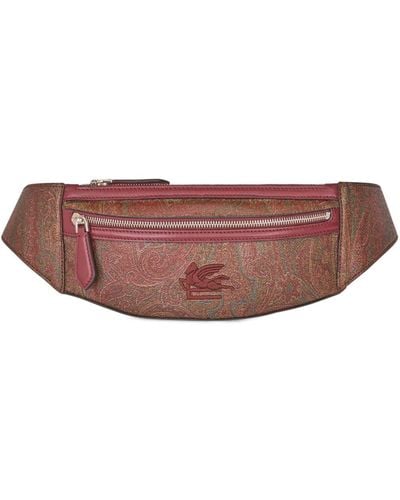 Etro Pegaso-embroidered Paisley Belt Bag - Pink