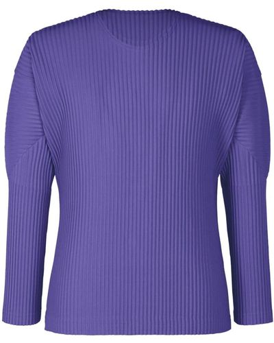 Homme Plissé Issey Miyake Mc September Pleated Sweatshirt - Purple