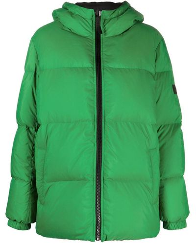 Yves Salomon Hooded Down-padded Jacket - Green