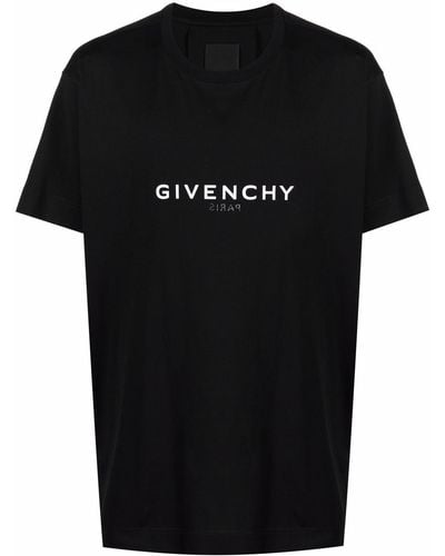 Givenchy Camiseta oversize con diseño del revés - Negro