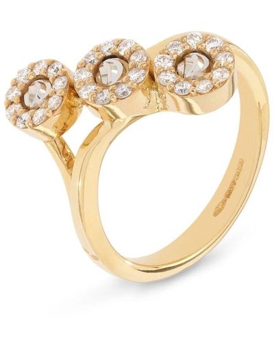 Officina Bernardi 18kt Yellow Gold Moon Diamond Ring - Metallic
