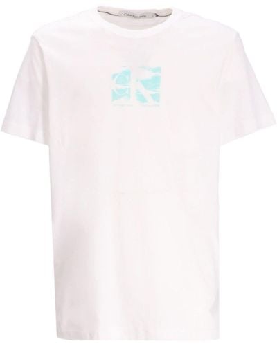 Calvin Klein Graphic-print Cotton T-shirt - White