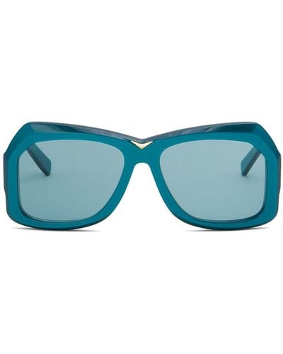 Marni Tiznit Sonnenbrille mit Oversized-Gestell - Blau