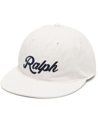 Polo Ralph Lauren Baseballkappe mit Logo-Stickerei - Weiß
