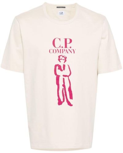 C.P. Company ロゴ Tシャツ - ピンク
