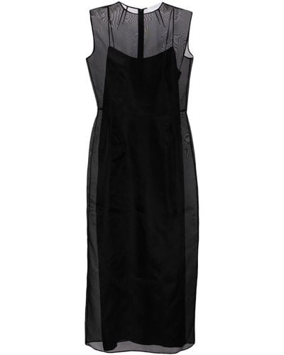 Gabriela Hearst Maslow Silk-organza Maxi Dress - Black