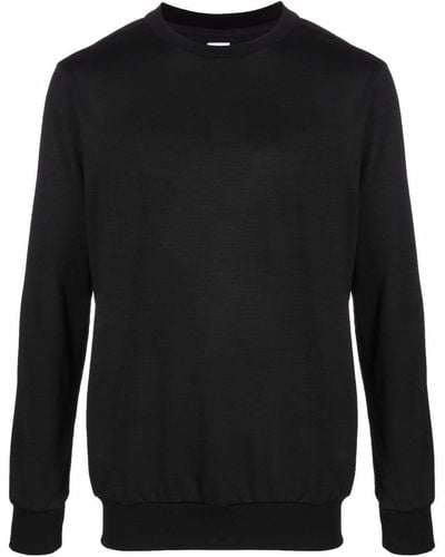 Paul Smith Signature Stripe-trimmed Wool Sweater - Black