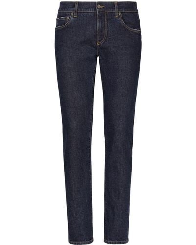 Dolce & Gabbana Jeans con applicazione - Blu
