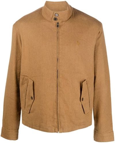Polo Ralph Lauren スタンドカラー シャツジャケット - ブラウン