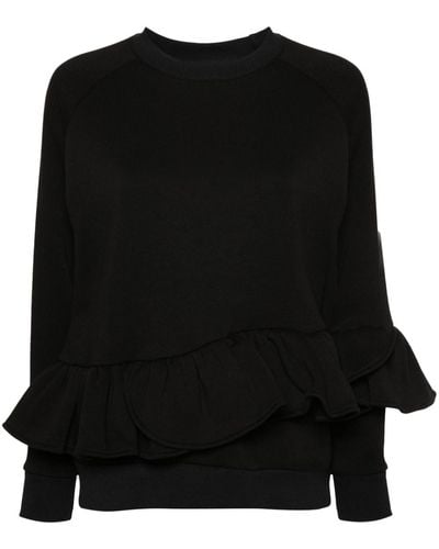 Ioana Ciolacu Liquorice Peplum Sweatshirt - Black