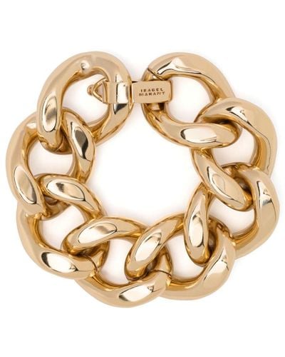 Isabel Marant Oversize Chain-link Bracelet - Metallic