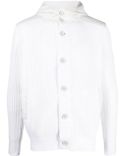 Herno Knitted Hooded Jacket - White