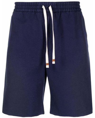 Gucci Shorts mit Logo-Print - Blau