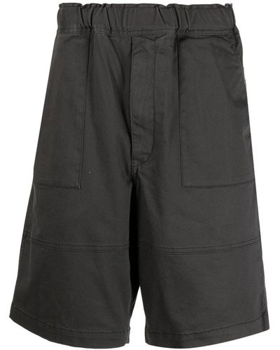 Izzue Elasticated-waist Bermuda Shorts - Gray