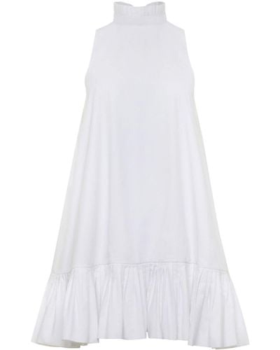 Azeeza Alcott Poplin Minidress - White