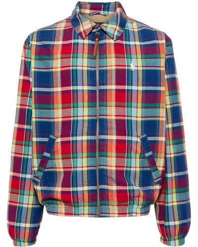Polo Ralph Lauren Cotton Checked Shirt Jacket - Red