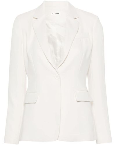 P.A.R.O.S.H. Single-breasted Blazer - White