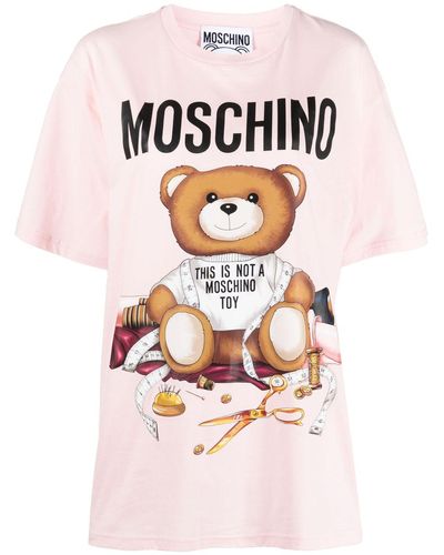 Moschino テディベア Tシャツ - ピンク