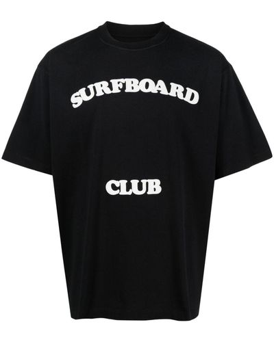 Stockholm Surfboard Club ロゴ Tシャツ - ブラック