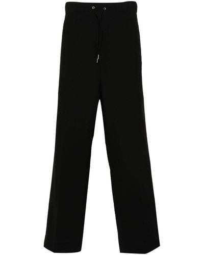 OAMC Cropped Wide-leg Trousers - Black