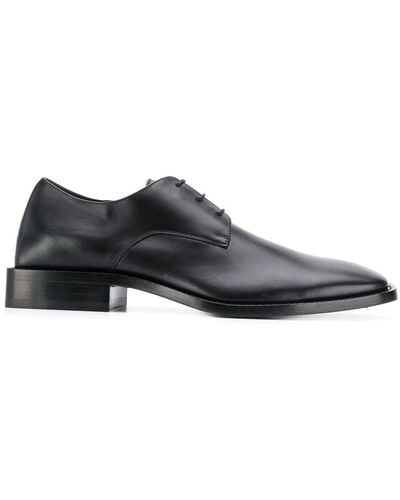 Balenciaga Square Toe Derby Shoes - Black