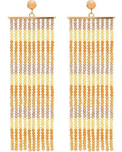 Jacquemus Les Rideaux Beaded Earrings - Orange