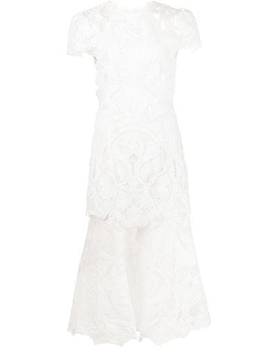 Jonathan Simkhai Midi-jurk Met Uitgesneden Detail - Wit