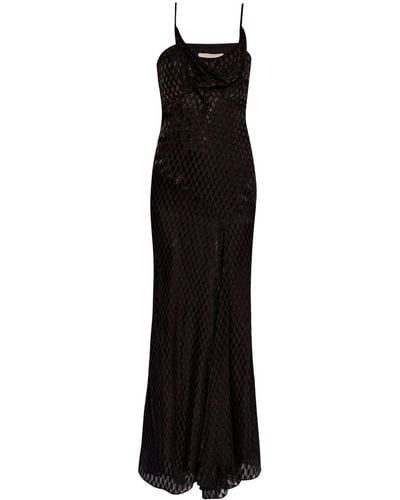 Isabel Marant Devoré-effect Sleeveless Dress - Black