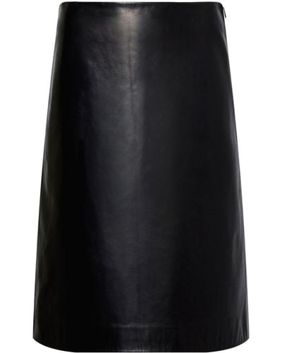 Proenza Schouler Adele Leather Skirt - Black