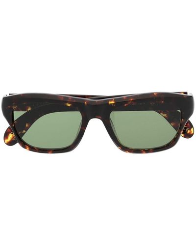 Lesca Square Frame Sunglasses - Green