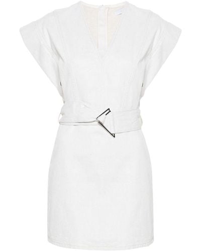 IRO Dorama Kleid mit kurzen Ärmeln - Weiß