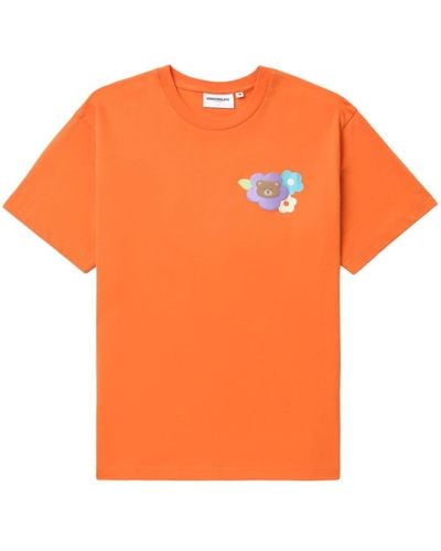 Chocoolate T-shirt con stampa grafica - Arancione