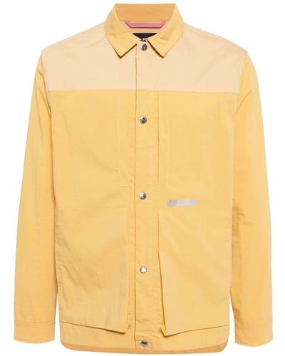 PS by Paul Smith Paneled Cotton-blend Jacket - Yellow