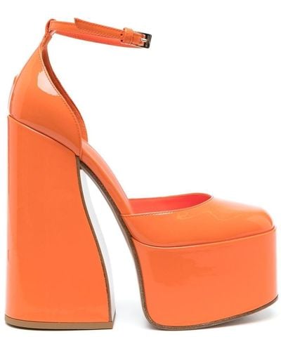 Le Silla Nikki Platform Court Shoes - Orange